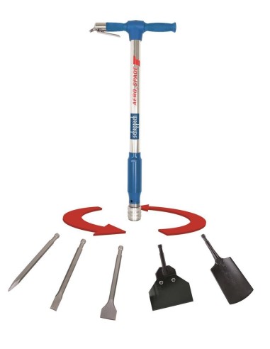 7 - Martello demolitore vanga aria Scheppach aero spade 5 in 1 + compressore 50 l