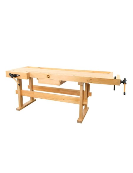 3 - Banco da lavoro con cassetto e morsa HOLZMANN wb210