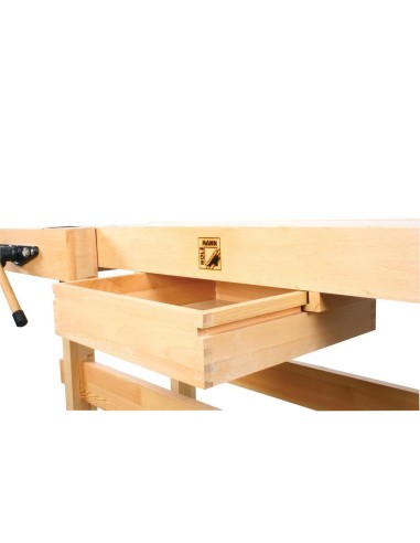 4 - Banco da lavoro con cassetto e morsa HOLZMANN wb210