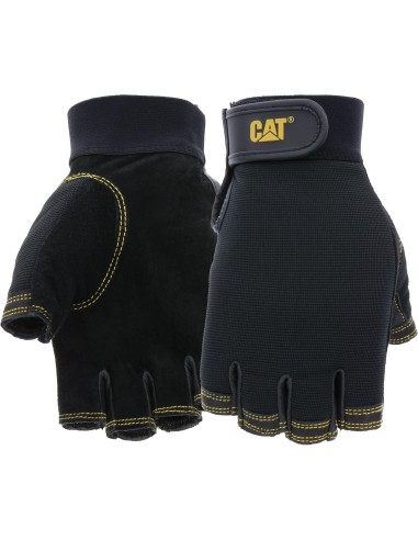 2 - Guanti da lavoro a mezze dita in pelle di maialino CAT 012202