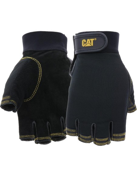 2 - Guanti da lavoro a mezze dita in pelle di maialino CAT 012202