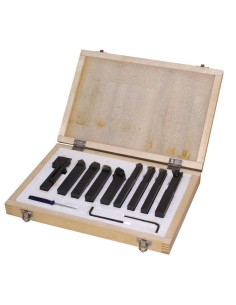 Set di 9 pezzi utensili per tornio 12 mm holzmann 9tlg12