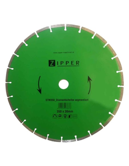 2 - Disco diamantato segmentato 350x30 mm Zipper stm350dss