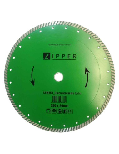 2 - Disco diamantato turbo 350x30 mm per stm350 Zipper stm350dst