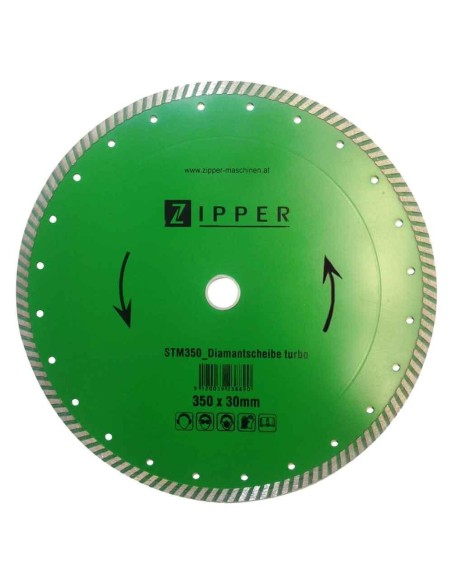 2 - Disco diamantato turbo 350x30 mm per stm350 Zipper stm350dst