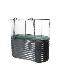 Mini serra per piante in acciaio con copertura 150 cm Zipper zi-bgwh150