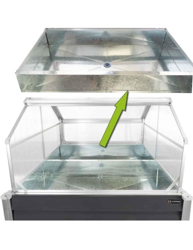 Fioriera da balcone in acciaio 0,25 mm Zipper zi-bgwh169