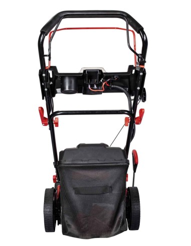 11 - Tagliaerba a scoppio semovente Scheppach ms173-51e avviamento elettrico 173cc 51cm