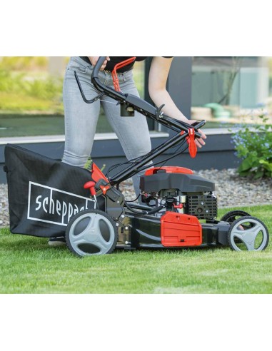 13 - Tagliaerba a scoppio semovente Scheppach ms173-51e avviamento elettrico 173cc 51cm