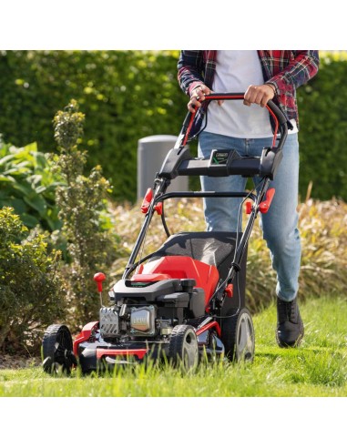 17 - Tagliaerba a scoppio semovente Scheppach ms173-51e avviamento elettrico 173cc 51cm