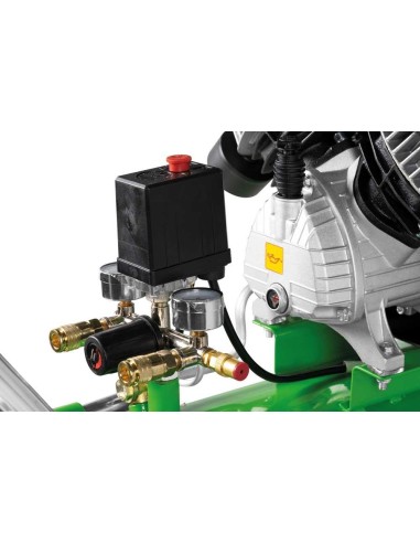 7 - Compressore d'aria 2 cilindri 100 lt 230 v Zipper zi-com100-2v5