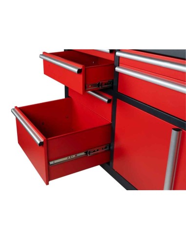 12 - Banco da lavoro con ruote 6 cassetti HOLZMANN wewa1216set