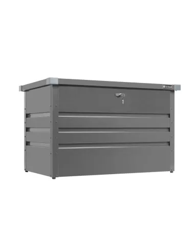 Contenitore box in metallo grigio da giardino 100x61x62 cm Zipper zi-gab100an