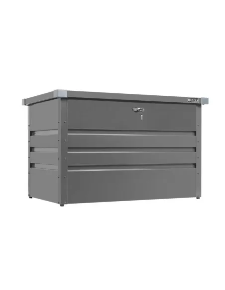 Contenitore box in metallo grigio da giardino 100x61x62 cm Zipper zi-gab100an