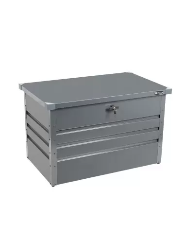 Contenitore box in metallo grigio da giardino 100x61x62 cm Zipper zi-gab100an