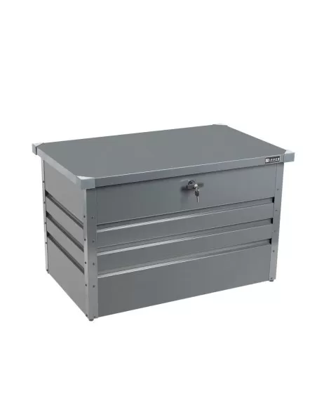 Contenitore box in metallo grigio da giardino 100x61x62 cm Zipper zi-gab100an