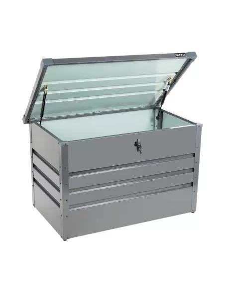 Contenitore box in metallo grigio da giardino 100x61x62 cm Zipper zi-gab100an