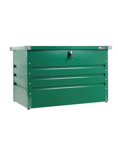 Contenitore box in metallo verde da giardino 100x61x62 cm Zipper zi-gab100gr