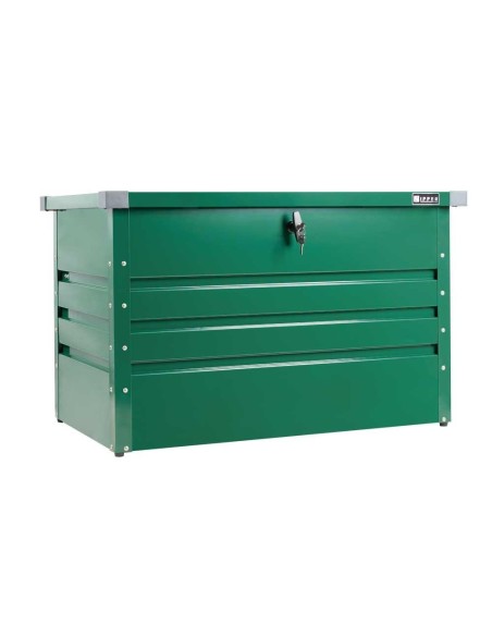 Contenitore box in metallo verde da giardino 100x61x62 cm Zipper zi-gab100gr