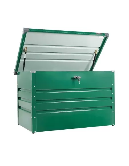 Contenitore box in metallo verde da giardino 100x61x62 cm Zipper zi-gab100gr