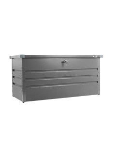 Contenitore box in metallo grigio da giardino 132x61x62 cm Zipper zi-gab132an