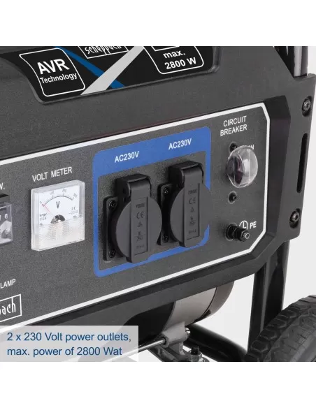 6 - Generatore di corrente 5,8hp 2800w Scheppach sg3200x 6 - Generatore di corrente 5,8hp 2800w Scheppach sg3200x