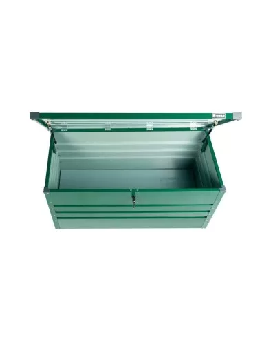 Contenitore box in metallo verde da giardino 132x61x62 cm Zipper zi-gab132gr