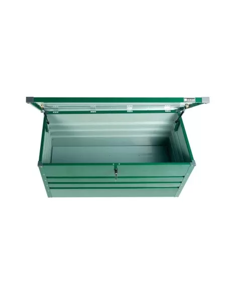 Contenitore box in metallo verde da giardino 132x61x62 cm Zipper zi-gab132gr