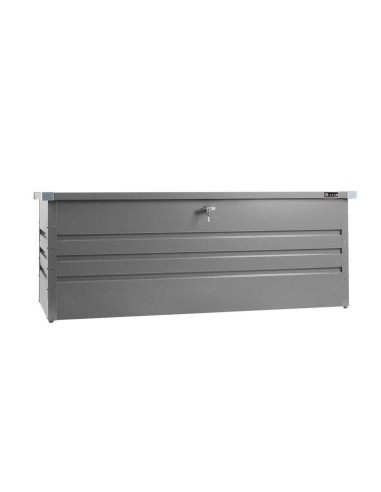 Contenitore box in metallo grigio da giardino 165x70x62 cm Zipper zi-gab165an