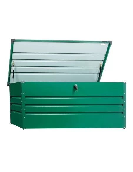 Contenitore box in metallo verde da giardino 165x70x62 cm Zipper zi-gab165gr