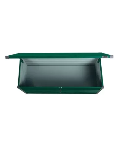 Contenitore box in metallo verde da giardino 165x70x62 cm Zipper zi-gab165gr