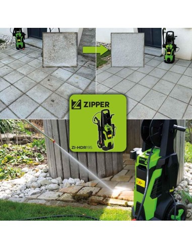 Idropulitrice elettrica 195 bar 390 l/h 2300 w 230v Zipper zi-hdr195