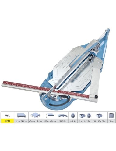 Tagliapiastrelle Sigma 4bn cm 62 incisione a spinta + tappetino per mosaico 64b2