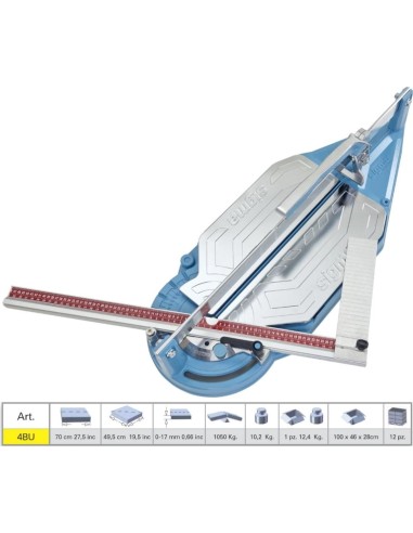 Tagliapiastrelle Sigma 4bu cm70 incisione trazione + tappetino per mosaico 64b2