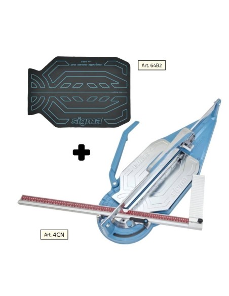 Tagliapiastrelle Sigma 4cn cm 76 incisione a spinta + tappetino per mosaico 64b2