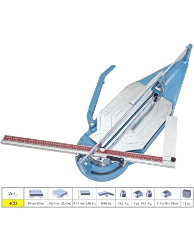 Tagliapiastrelle Sigma 4cu cm84 incisione trazione + tappetino per mosaico 64b2