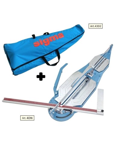 Tagliapiastrelle Sigma 4dn cm95 incisione a spinta + valigia tela con ruote 43d2