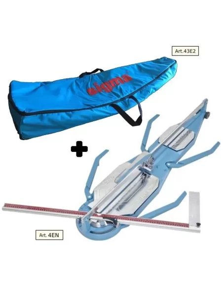 1 - Tagliapiastrelle Sigma 4en cm125 incisione a spinta+valigia tela con ruote 43e2 1 - Tagliapiastrelle Sigma 4en cm125 incisione a spinta+valigia tela con ruote 43e2