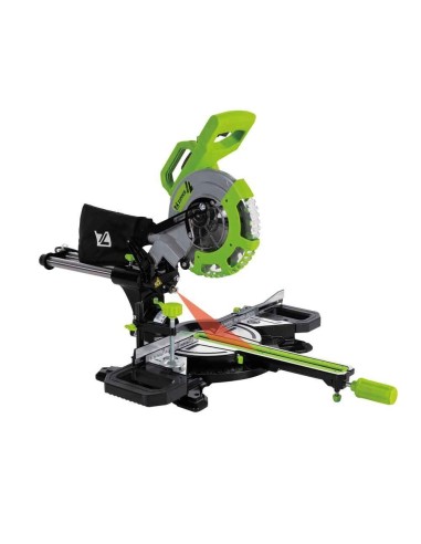 Troncatrice radiale legno alluminio plastica 1700w 120mm Zipper zi-kgs210ds