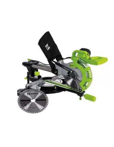 3 - Troncatrice radiale legno alluminio plastica 1700w 120mm Zipper zi-kgs210ds