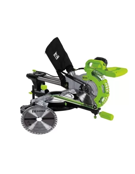 3 - Troncatrice radiale legno alluminio plastica 1700w 120mm Zipper zi-kgs210ds