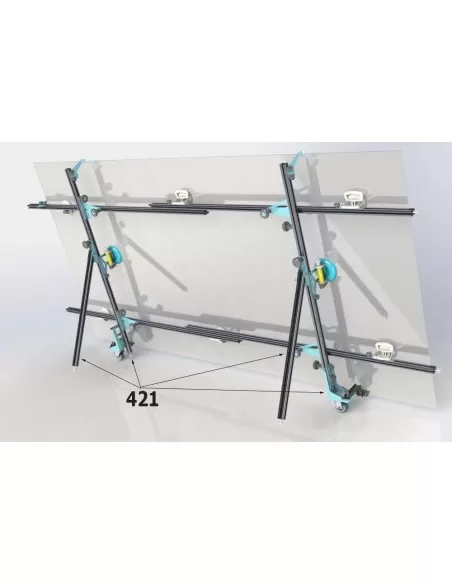 4 - Sollevatore 1a6 Sigma kera-lift completo 340x160 cm + kit carrello 421