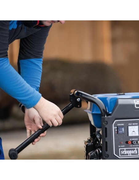 2 - Generatore di corrente start elettrico 4 tempi 12,2hp 5500W Scheppach sg7100x