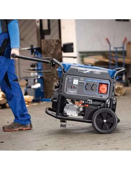 3 - Generatore di corrente start elettrico 4 tempi 12,2hp 5500W Scheppach sg7100x