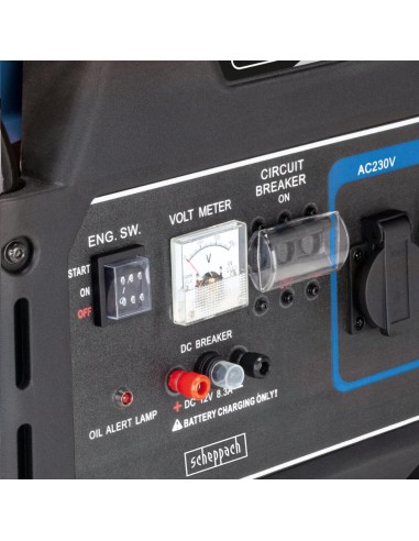 5 - Generatore di corrente start elettrico 4 tempi 12,2hp 5500W Scheppach sg7100x