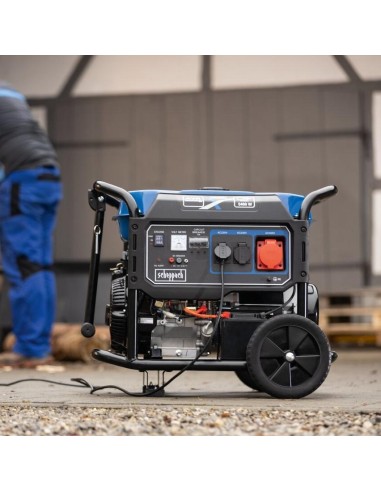 6 - Generatore di corrente start elettrico 4 tempi 12,2hp 5500W Scheppach sg7100x