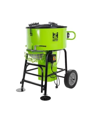 1 - Miscelatore per malta ad azione forzata 100 l 1100 w Zipper zi-zwm100