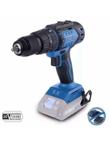 Trapano a percussione brushless 20v senza batteria ixes Scheppach bc-cd60-x