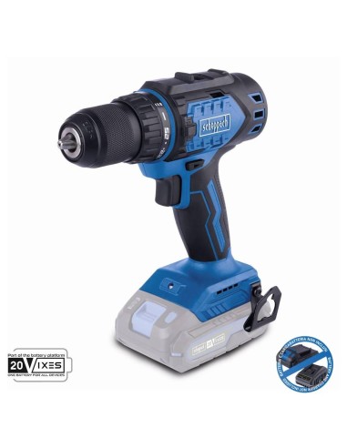 Trapano avvitatore brushless 20v senza batteria ixes Scheppach bc-dd60-x