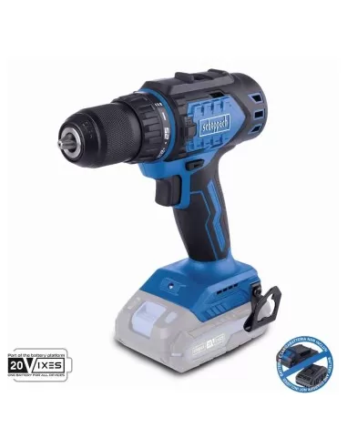 Trapano avvitatore brushless 20v senza batteria ixes Scheppach bc-dd60-x